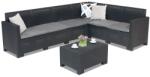 BICA Nebraska technorattan sarokelem Corner Max 6 antracit Bica asztallal (BC9075-90195ANT)
