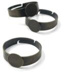  Gyűrűalap ragasztós 8mm antik réz 10db/csomag