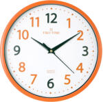 TIKO TIME falióra, quartz, narancssárga színű tok, fehér számlap, sweep (7648-9)