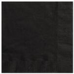 Unique Szalvéta 33x33cm egyszínű 20db fekete (LUFI533945)
