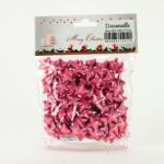  Polisztirol csillag kicsi csillámoss - RÓZSASZÍN