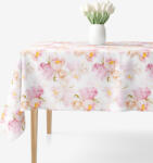 Goldea față de masă 100% bumbac deluxe - flori de bujor înfloriți 120 x 140 cm Fata de masa