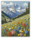  Alpesi Vadvirágok Harmóniája - számfestő készlet