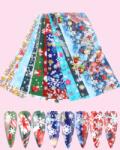 Everin Set 10 folii de transfer Crăciun & Iarnă 4x20 cm | Nail art festiv SW7115 (SW7115)
