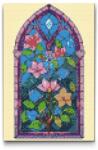 Gyémántszemes kirakó - Festett üvegablak Méret: 20x30cm, Keretezés: Keret nélkül (csak a vászon), Gyémántok: Kerek