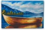  Gyémántszemes kirakó - Csónak a vízen Méret: 40x60cm, Keretezés: Kartonlemezen, Gyémántok: Négyzet alakú