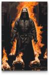  Festés számok szerint - Ember a lángokban Méret: 40x60cm, Keretezés: Keret nélkül (csak a vászon)
