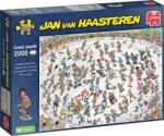 Jumbo - Puzzle Jan van Haasteren: Plimbare în skate bowl - 2 000 piese Puzzle