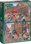 Falcon - Puzzle 2x500 Playing in the Street - 500 piese