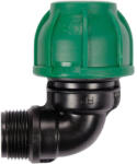 TOYA Conector pentru tevi PE 90° 25 mm x 3/4" M (88869)