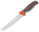 Buck Knives SUA Cutit de filetat Buck 144 Hookset Freshwater 0144ORS-B, lama flexibila 23 cm, maner gri-portocaliu, teaca inclusa (0144ORS-B)