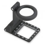 Carson Lupa pliabila Metal LinenTest 6.5 x 20mm cu lupa LED cu masuratori - Carson (LT-60)