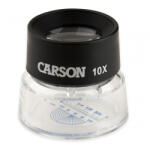 Carson Lupa de focalizare LumiLoupe, putere 10x cu lentile duble cu reticul Snap-On - Carson (LL-20)