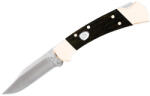 Buck Knives SUA Briceag automat de vanatoare Buck 112 Auto 0112BRSA-B, otel 420HC, maner abanos si alama, Lockback (0112BRSA-B)
