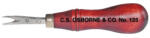 C. S Osborne & Co Scula pentru tesire margini piele moale CS Osborne (Numar: 0) (125-0)