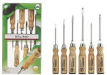 Wiha Set surubelnite drepte si cruce PH Wiha, maner din lemn, crom-vanadiu, 6 piese (HOBH 5161254) Surubelnita