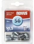 NOVUS Nituri cu filet tip piuliță cu guler Novus M4 Ø6x10, 5 mm, oțel, pachet 10 bucăț (HobH4277358) Cleste