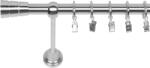 RENA GALERIE METAL CROM LUCIOS SIMPLĂ 19 MM CILINDRU : Lățime galerii (cm) - 240 (REN-KAR-EST-WAL-POJ-240) Suport draperie