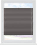 RENA Jaluzele plisate non-invazive opace cu cârligi graphite : Înălțime (cm) - 150, Lățime (cm) - 31 (PZABIZAGRA/31/150)