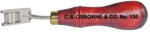 C. S Osborne & Co Tesitor / razuitor manual, tip francez pentru pielarie CS. Osborne (Numar: 4) (130-4)