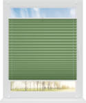 RENA Jaluzele plisate non-invazive cu cârligi verde : Înălțime (cm) - 150, Lățime (cm) - 149 (PKLBIKLZIE/149/150)