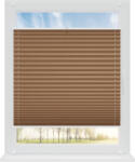 RENA Jaluzele plisate non-invazive cu cârligi cacao : Înălțime (cm) - 150, Lățime (cm) - 61 (PKLBIKLKAK/61/150)