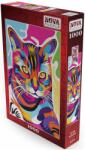 Nova Puzzle Puzzle Nova puzzle din 1000 de piese - Pisica multicoloră (NOVA41128) Puzzle