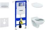 Geberit Duofix - Készlet falra szerelhető, Alpha WC ülőkével, Sigma50 gomb, alpesi fehér 111.355. 00.5 NR8 (111.355.00.5 NR8)