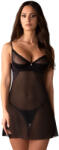 Obsessive Stelisa Chemise & Thong Black S/M