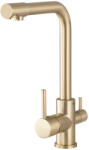 Gamma Side, magas medencés csaptelep h-330 vízszűrő csatlakozással, arany matt, GMA-BSEF-BGD (GMA-BSEF-BGD)
