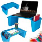  Laptop asztal tárolóval kék (KX3410_1)