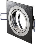 LED Labs Olcsó spot lámpatest alumínium (GU10) négyzet, billenthető, fekete GABI (TR-GABI-WKRSZ-CZ (20-1220-07))