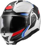 LS2 Cască de motocicletă rabatabilă LS2 FF910 Advant II Triple alb-albastru-roșu (LS569102102-MASTER)