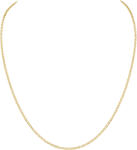 Ezüst ékszer Juta ezüst nyaklánc sárga arannyal futtatva - 80112993 (80112993)