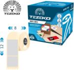 Tezeko 100 mm * 20 mm, öntapadós műanyag etikett címke ( 5000 címke/tekercs ) (M1000002000-001) - dunasp