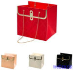  Fém láncos virágtáska - Piros