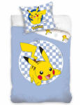 Carbotex Pokémon Checkered ágyneműhuzat 140×200cm, 70×90 cm (CBX242394POKE) - kidsfashion