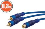  Cablu RCAfisa 2 x RCA-soclu 1 x RCA0, 3 m Best CarHome