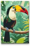  Festés számok szerint - Tukán Méret: 20x30cm, Keretezés: Keret nélkül (csak a vászon)
