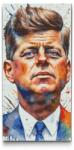  Gyémántszemes kirakó - John F. Kennedy Méret: 40x80cm, Keretezés: Keret nélkül (csak a vászon), Gyémántok: Kerek