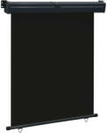 vidaXL fekete erkély oldalnapellenző 145 x 250 cm (VD48424)