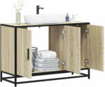 vidaXL sonoma tölgy szerelt fa fürdőszobai mosdószekrény 90x33x60 cm (VD849270)
