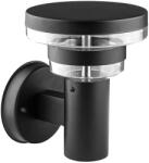 PREZENT Umera fekete vízvédett LED kültéri fali lámpa (PRE-31308) LED 1 izzós IP44 (31308)