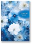 TopTimer Tanári zsebkönyv TOPTIMER papírborító A/5 heti 145x205 mm Kék virág 2025-2026 (26P200J-00H)