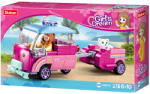 Sluban Girl's Dream - Kisautó utánfutóval építőjáték készlet (M38-B0921C)
