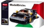 Sluban Model Bricks - Fekete Lamborghini Countach sportkocsi építőjáték készlet (M38-B1098)