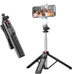 OBRALIX Selfie Stick multifunctional, cu LED, Telecomanda Bluetooth, iOS Android, 130 cm (P050-012-3)