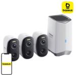 Baseus N1 Baseus 2K kültéri kamera 3 darabos készlet (fehér) (S0TW012131) - jatekotthon