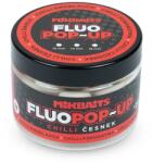 Mikbaits Pop-up fluo boilies 150ml - Chilli Fokhagyma 14mm