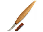 BeaverCraft SK4S Cutit de cioplit linguri cu curba larga si teaca de piele, BeaverCraft (SK4S)